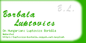 borbala luptovics business card